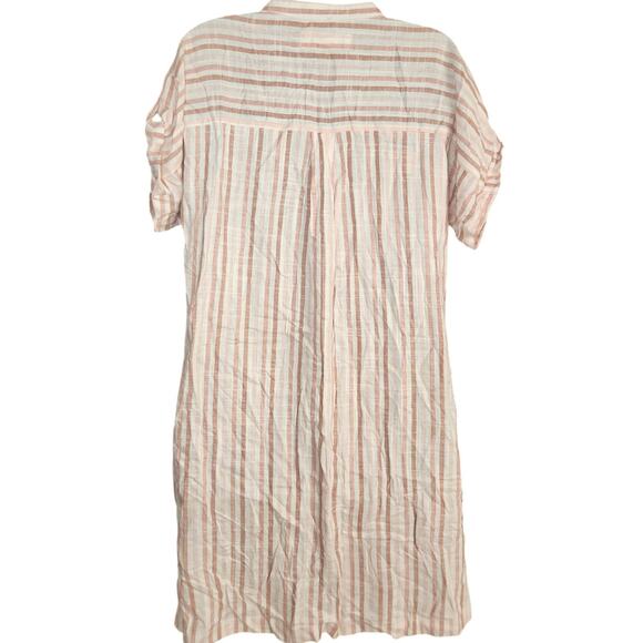 NWT Thread & Supply Judson Tunic Linen Shirt Dress Women sz XS Preppy Neutrall - Picture 3 of 7